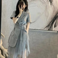 Suit Dress Women's 2026 New Summer Women's Clothing High-end Design Sense Niche Waist and Thin Temperament Skirt
