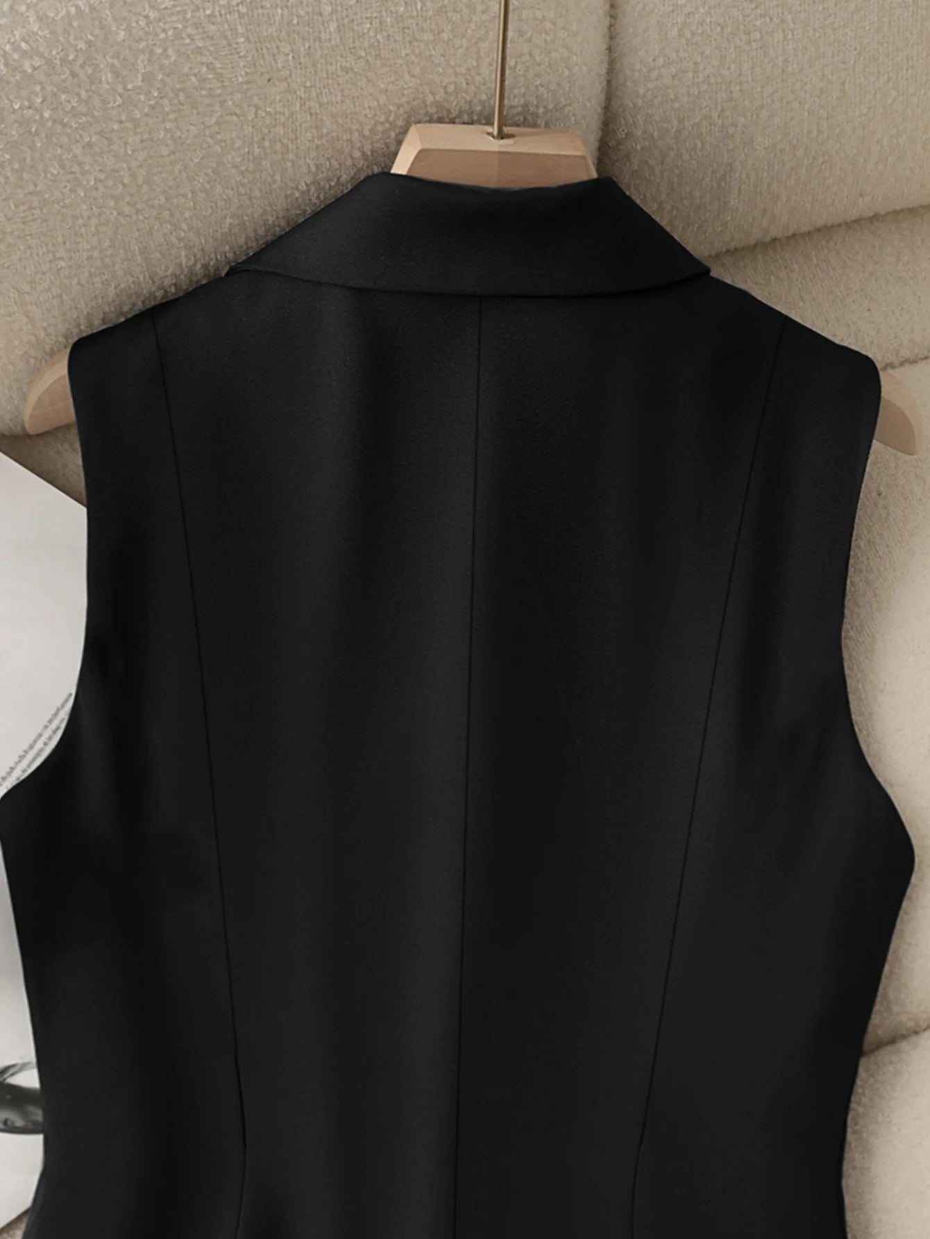 Women's Suit Waistcoat Slim Fit Sleeveless Blazer