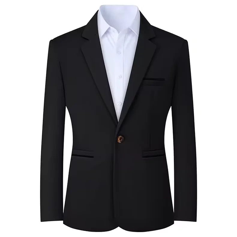 Mens Sport Coat Casual Blazer One Button Business suit.