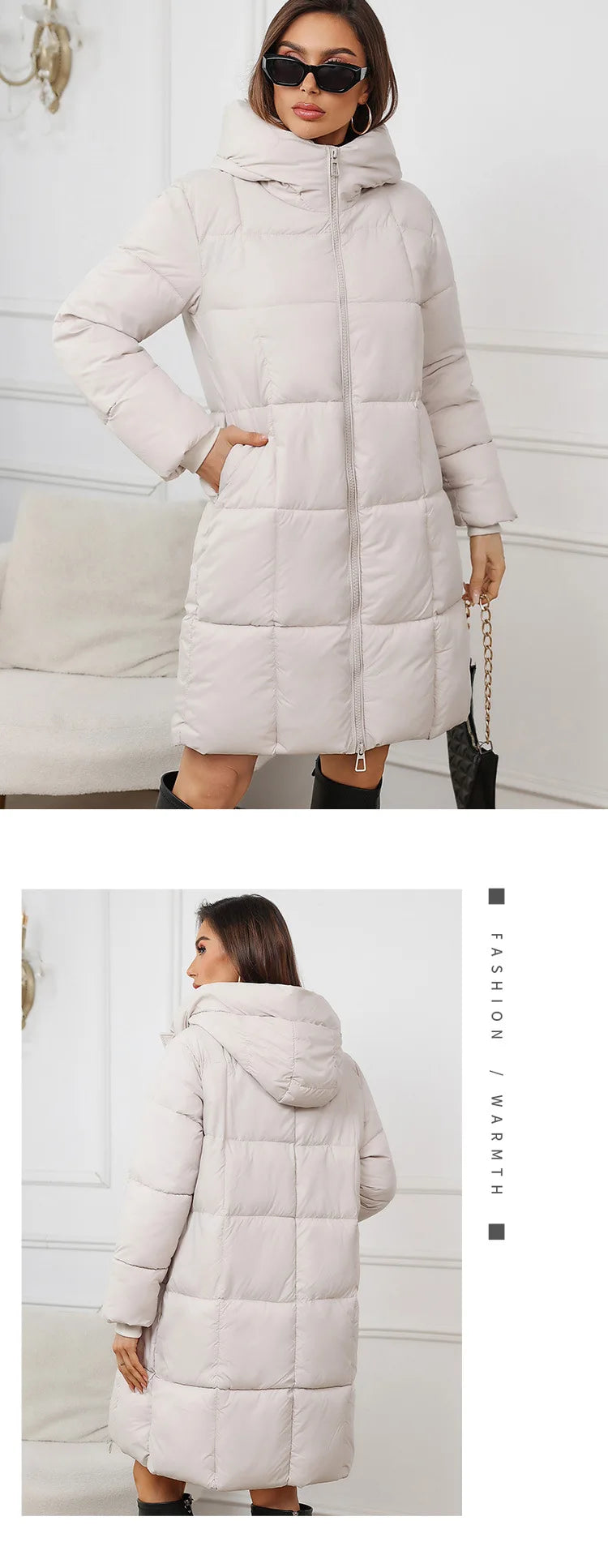 Women Long Coat 2024 New Autumn Winter Parkas Female Thick Down Cotton Coat Femme Casual Short Warm Thick Outerwear Ladies Top