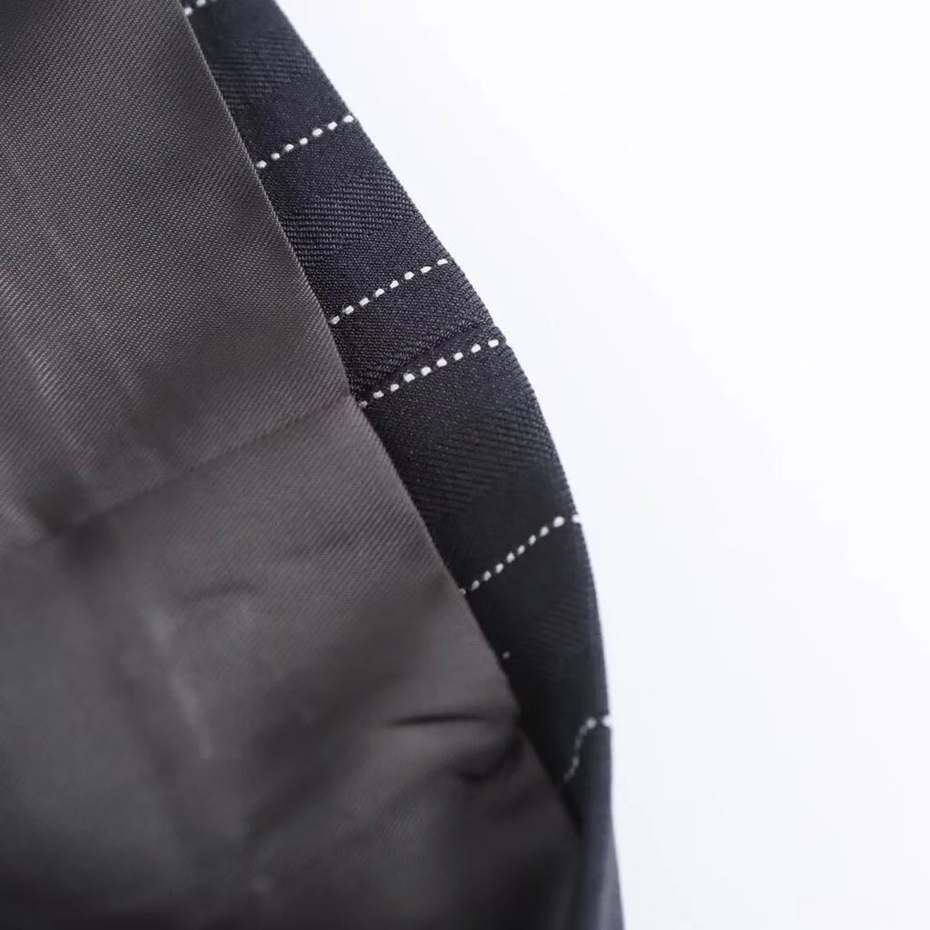 BSAY Blazers for Women Fashion Autumn Winter Loose Fine Stripes Long Sleeve Double-breasted Suits Jacket Chic Female Suit Coat