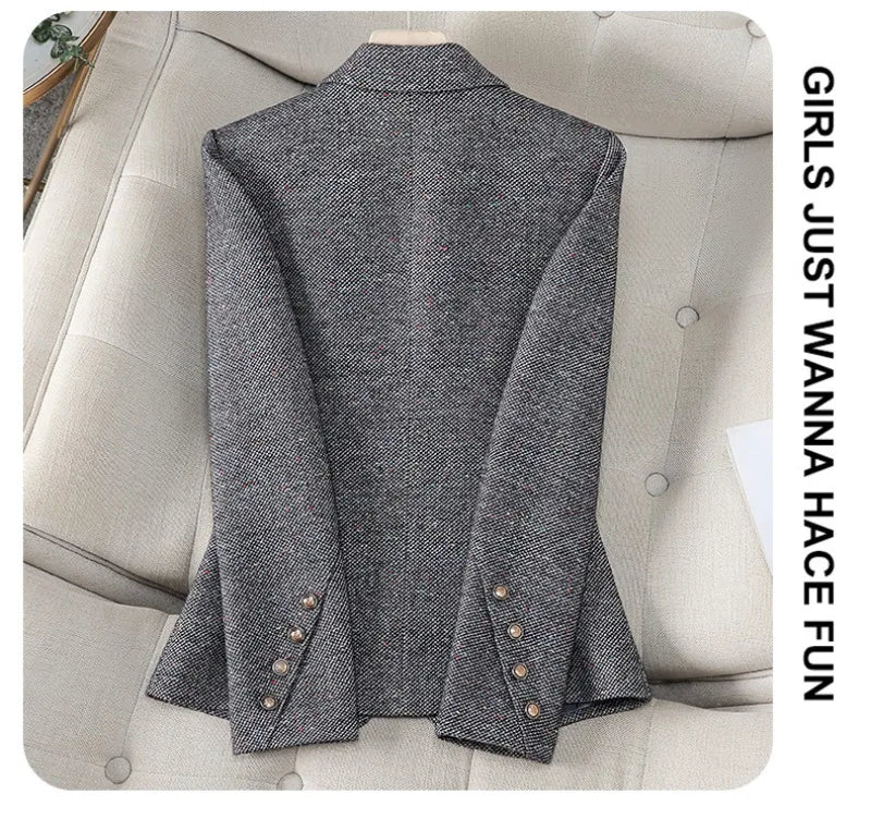 Women Office Blazers Ladies Elegant Long Sleeve Work Blazer Coat Autumn Winter Jacket New Fashion Female Tops Women's Clothing
