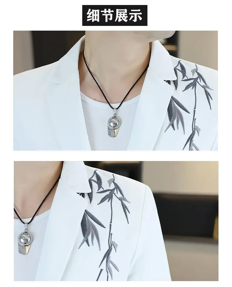 Blazer Men's Fashion Business Gentleman Groom Professional Gentleman Form-fitting Versatile Casual Formal Wear High-end Blazer