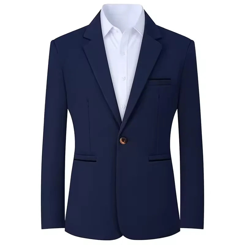 Mens Sport Coat Casual Blazer One Button Business suit.