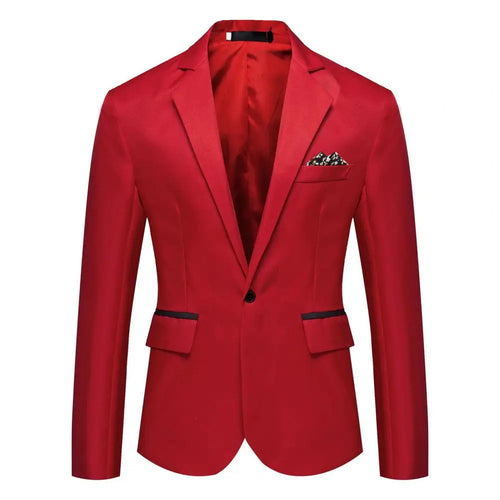 Blazer Black Red Blue Jacket Suit