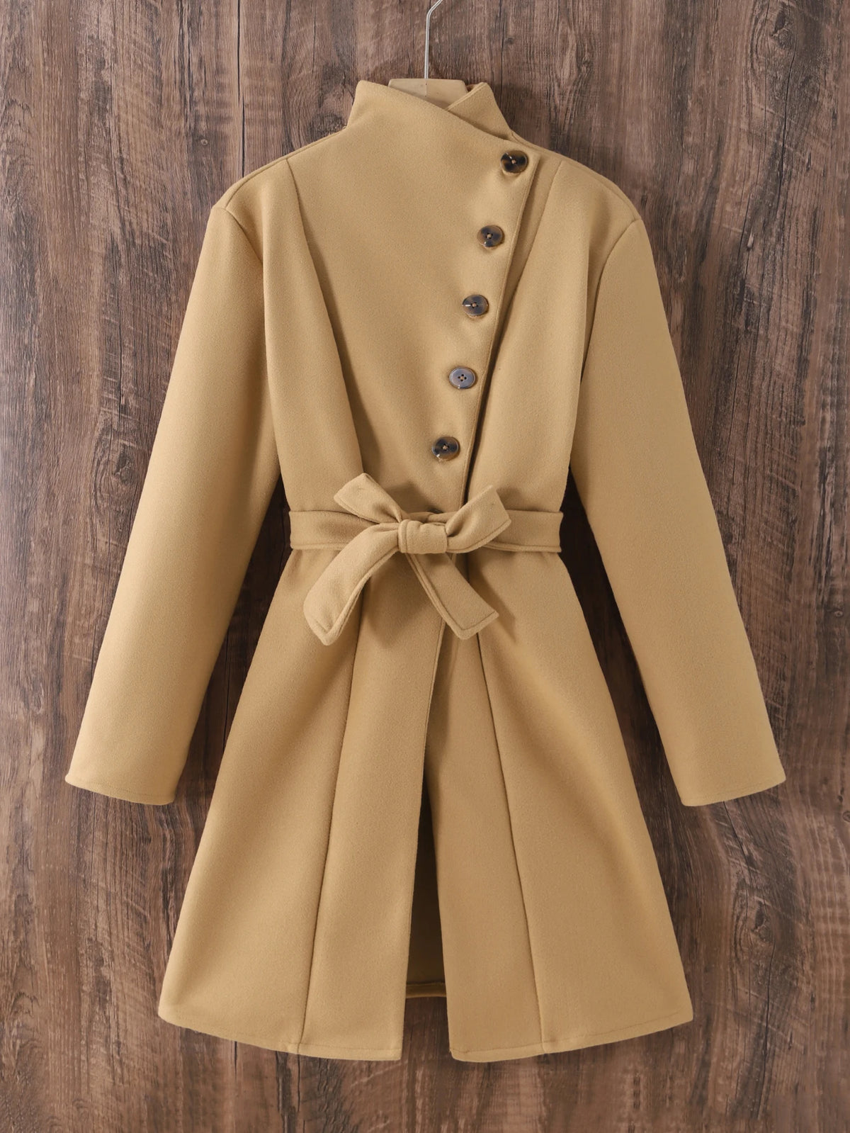 Adult Long Coat Autumn Winter Stand Collar Windbreaker Outerwear for Men And Women