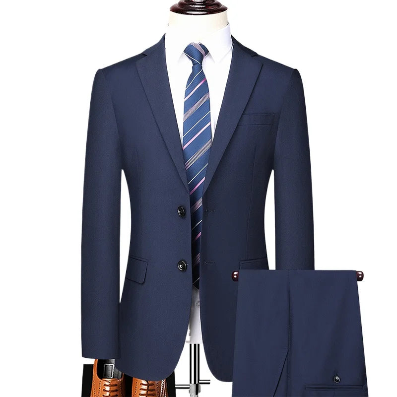 Suit Formal Business Gentleman Solid Color Hosting .