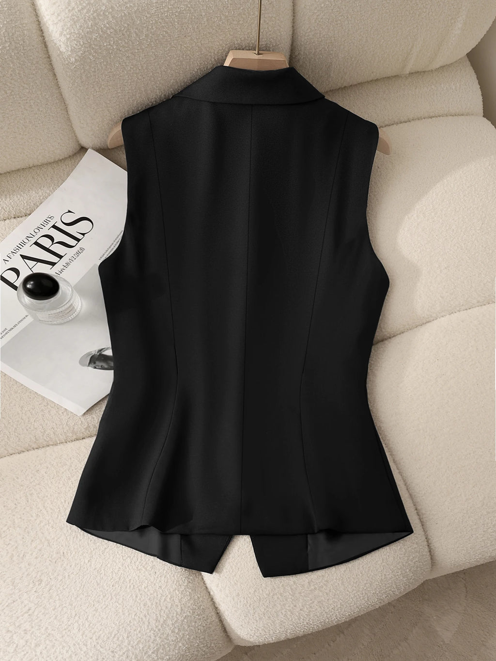 Women's Suit Waistcoat Slim Fit Sleeveless Blazer