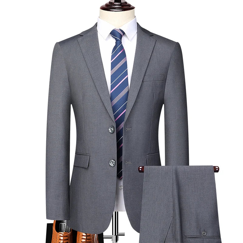Suit Formal Business Gentleman Solid Color Hosting .