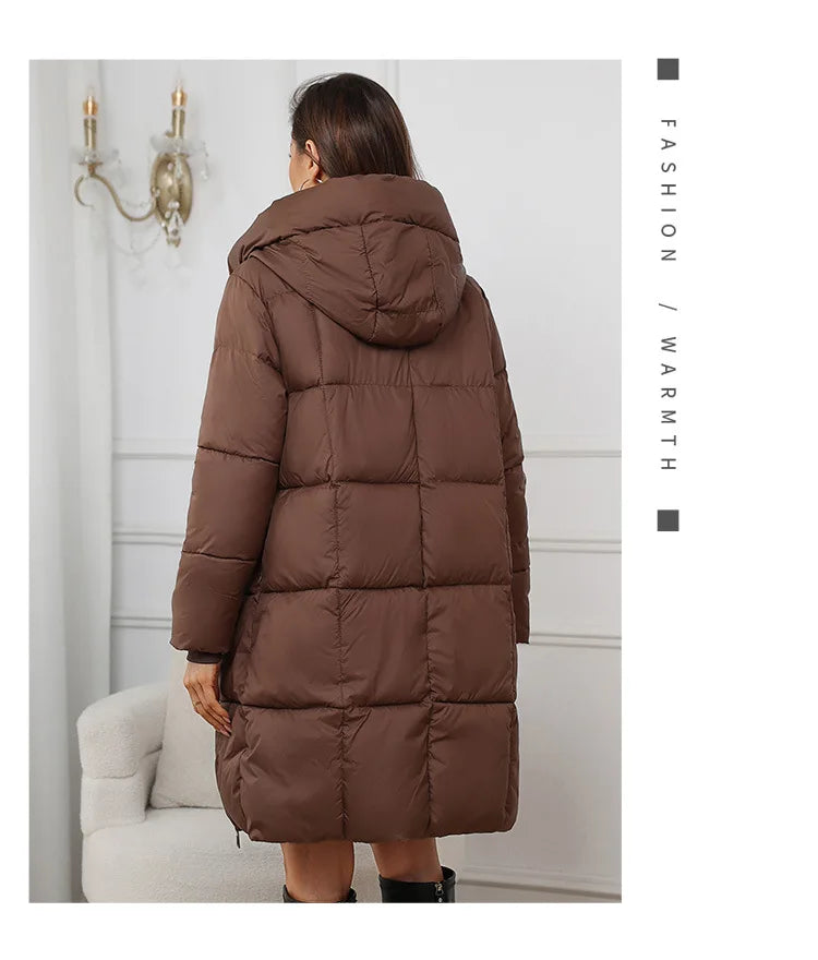 Women Long Coat 2024 New Autumn Winter Parkas Female Thick Down Cotton Coat Femme Casual Short Warm Thick Outerwear Ladies Top
