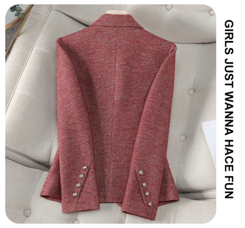 Women Office Blazers Ladies Elegant Long Sleeve Work Blazer Coat Autumn Winter Jacket New Fashion Female Tops Women's Clothing