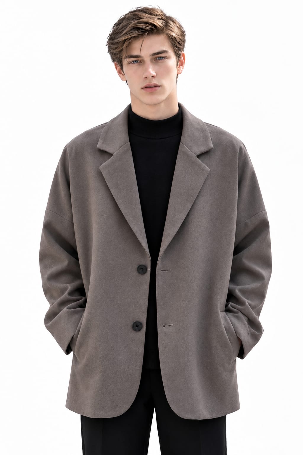 Leisure long winter coat