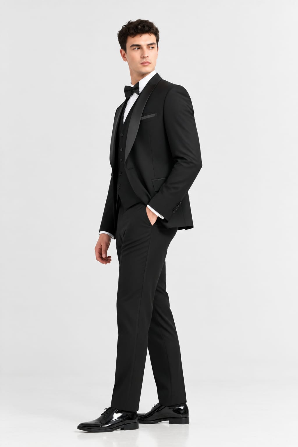 Black blazer suit set for party wear